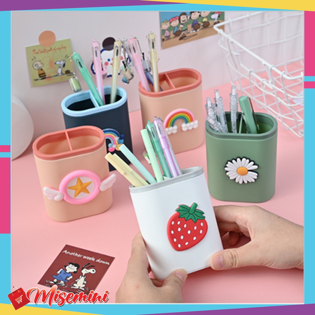 

Tempat Pensil Dan Pulpen Serbaguna Desktop Multifungsi Pen Holder Gaya Korea 214