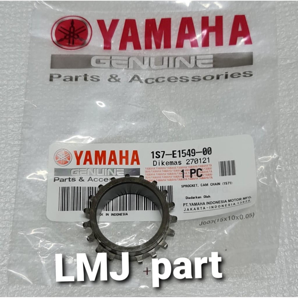 GIR GEAR GIGI SENTRIK RANTAI KETENG KAMPRAT BAWAH KRUK  AS JUPITER MX 135 LAMA OLD NEW 1S7-E1549-00