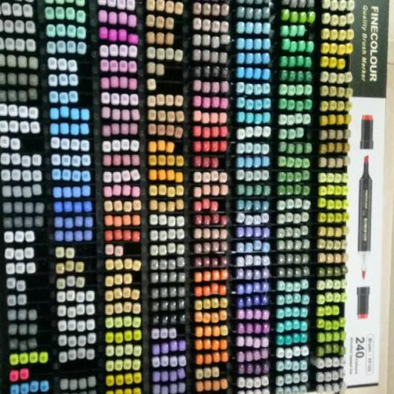 

Termurah!! KODE-597 Finecolour brush marker