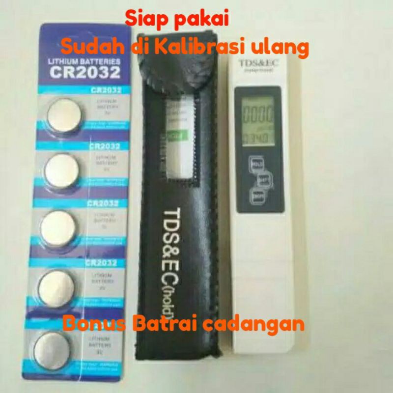 Tds ec meter alat ukur kwalitas air alat ukur air minum , nutrisi hidroponik dll