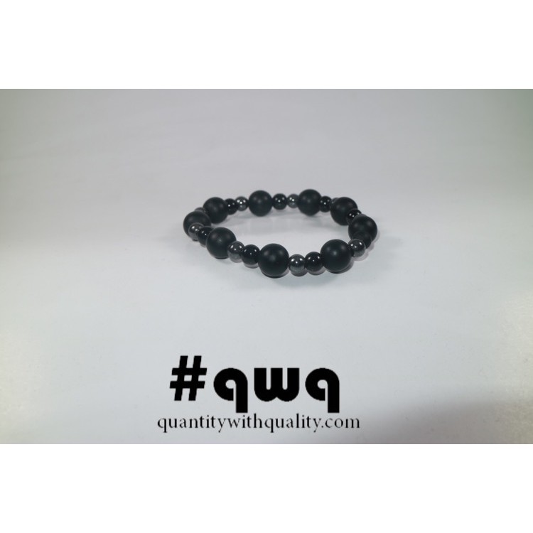 gelang batu alam custom blackstone 10mm blustin and onyx 6mm