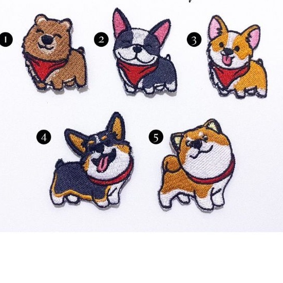 Patch bordir Dog Iron ON