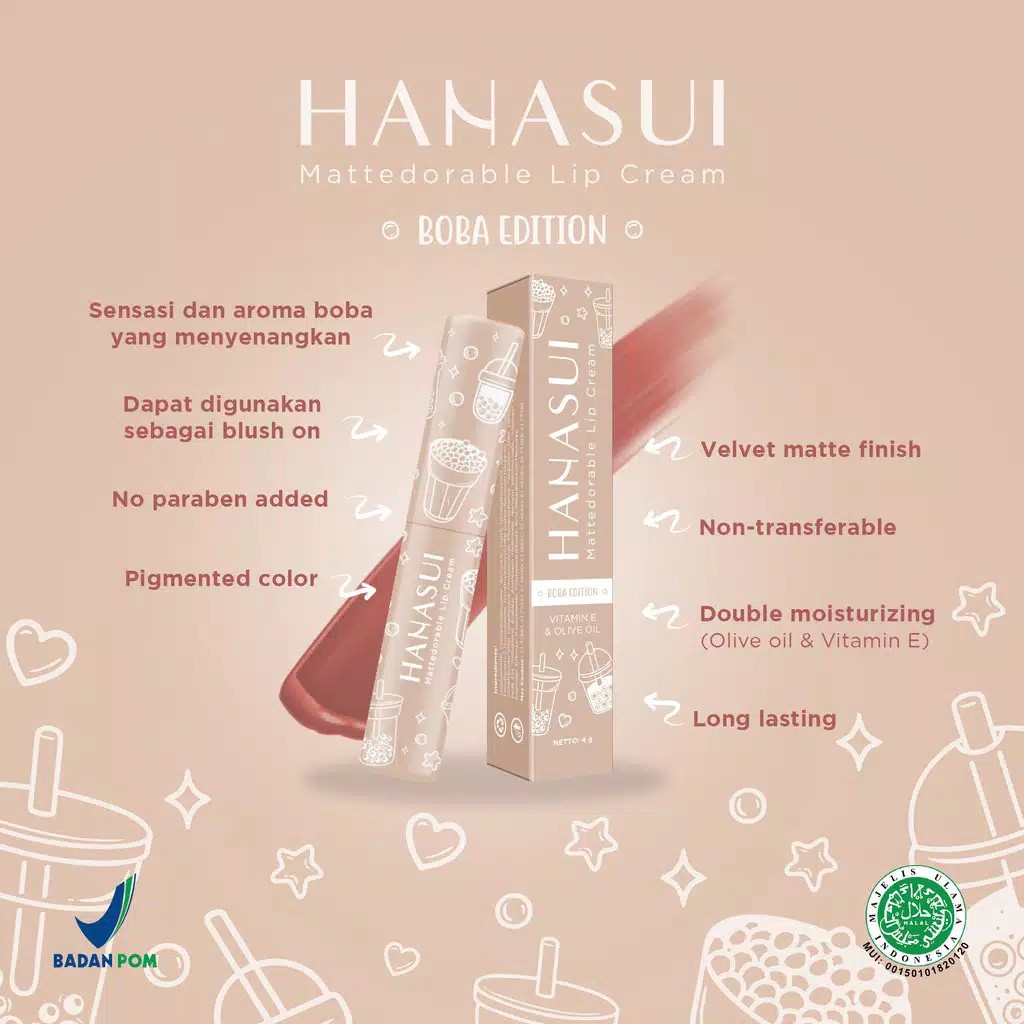 Hanasui Mattedorable Lip Cream