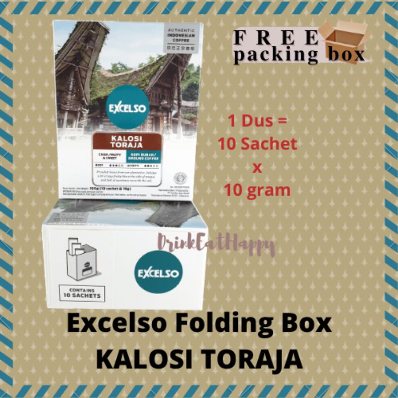 

Excelso FOLDING BOX KALOSI TORAJA Kopi Bubuk