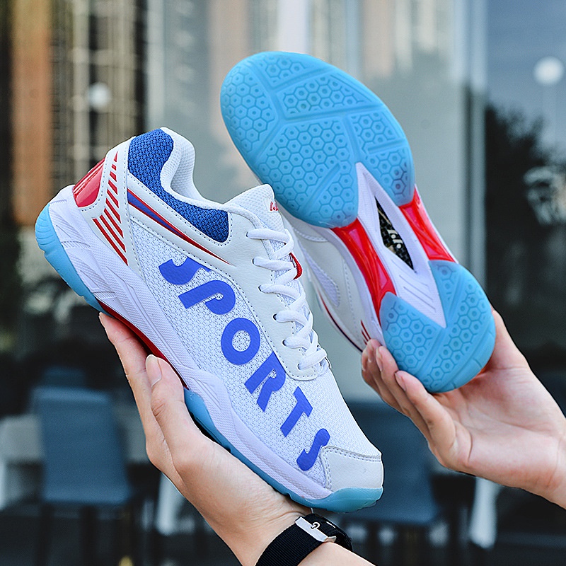2021  Revers Badminton Sepatu Mesh  Pria Sepatu Tenis Meja Bulu Pria  Wanita