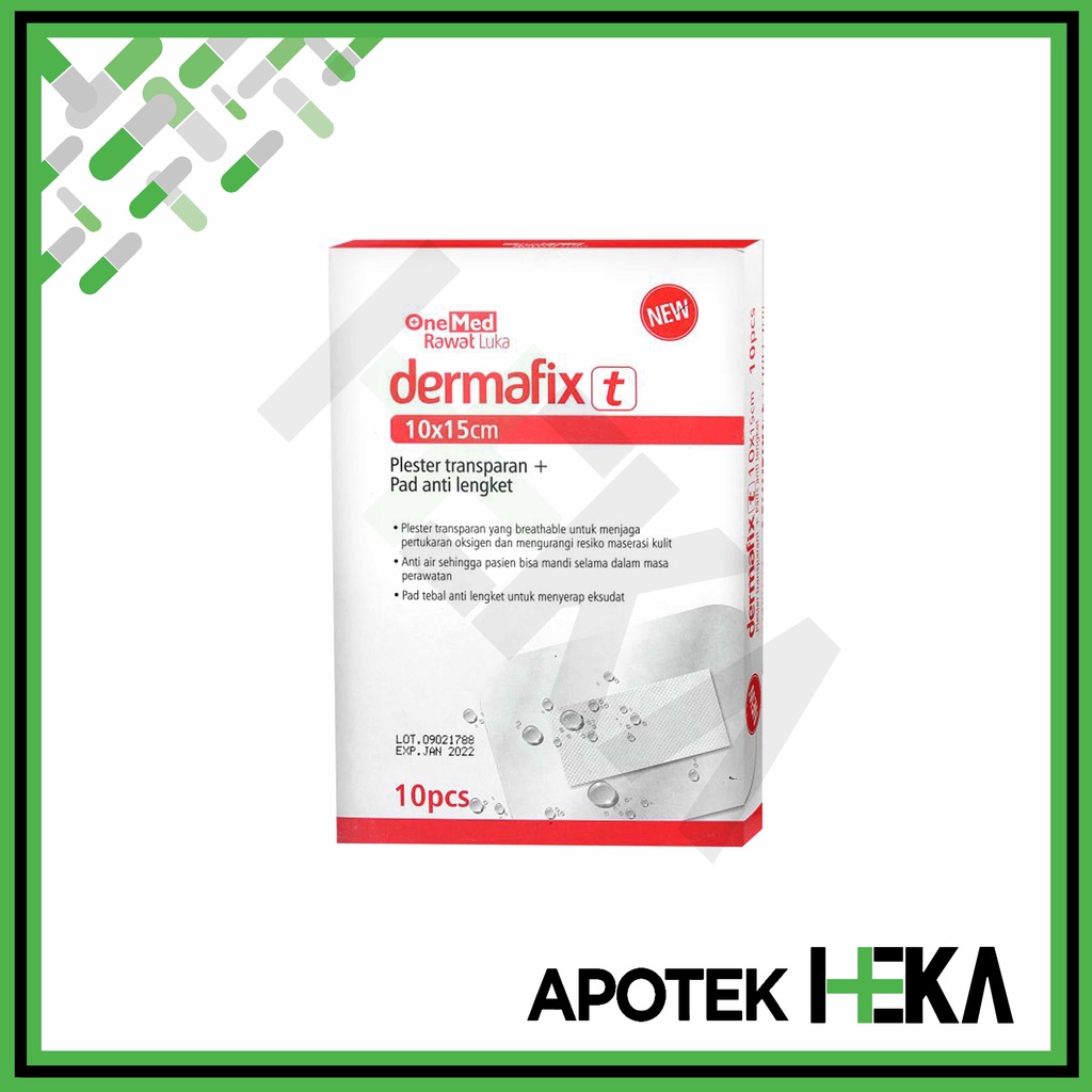 Dermafix T 10 x 15 cm Box isi 10 - Plester Luka Anti Air (SEMARANG)