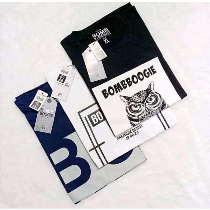 COD / Paket kaos pria 3 pcs 100 ribu | kaos bombboogie original terbaru 2021 | kaos distro pria | ka