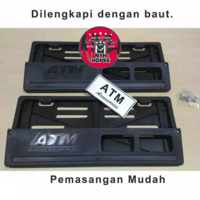 tempat dudukan tatakan plat nomor motor honda yamaha suzuki