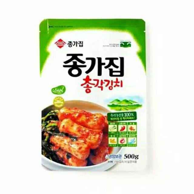 

Jonggajib Chonggak Kimchi, Kimchi Baby Lobak 500gr, Made In Korea