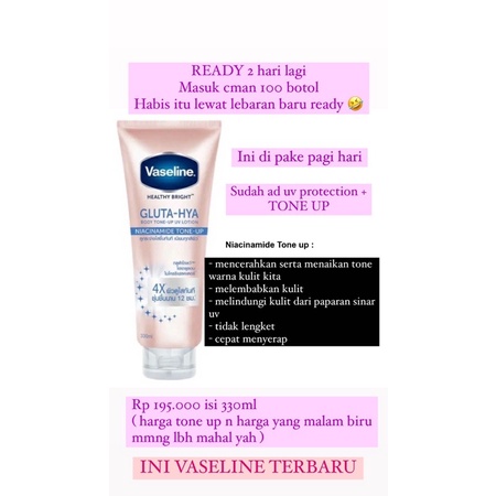 VASELINE GLUTA HYA SERUM body lotion 300ml ORIGINAL THAILAND