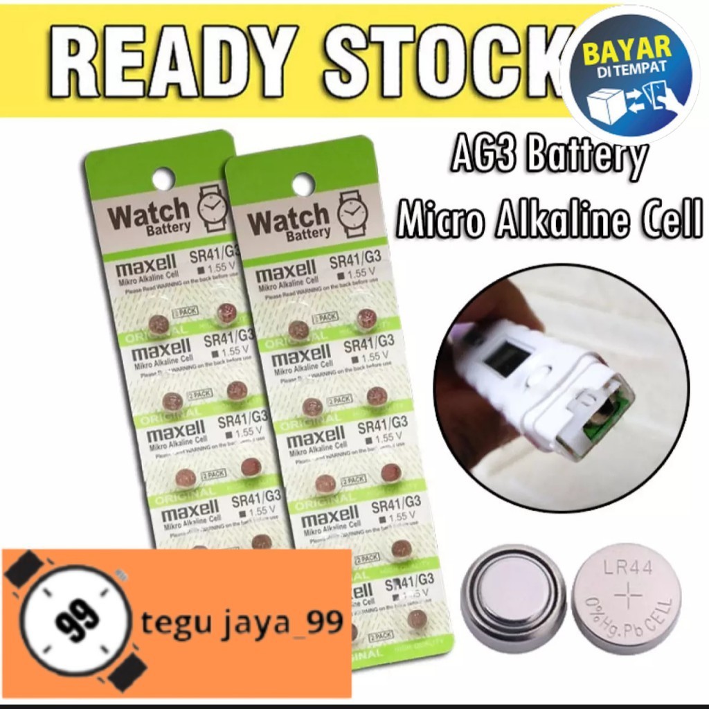 Batre jam tangan LR41  / 377 / AG3 harga perbiji GROSIR MURAH