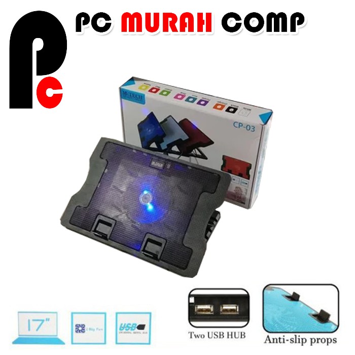 Cooling pad Kipas FAN Laptop M-Tech Ergostand CP03 Coolingpad Notebok