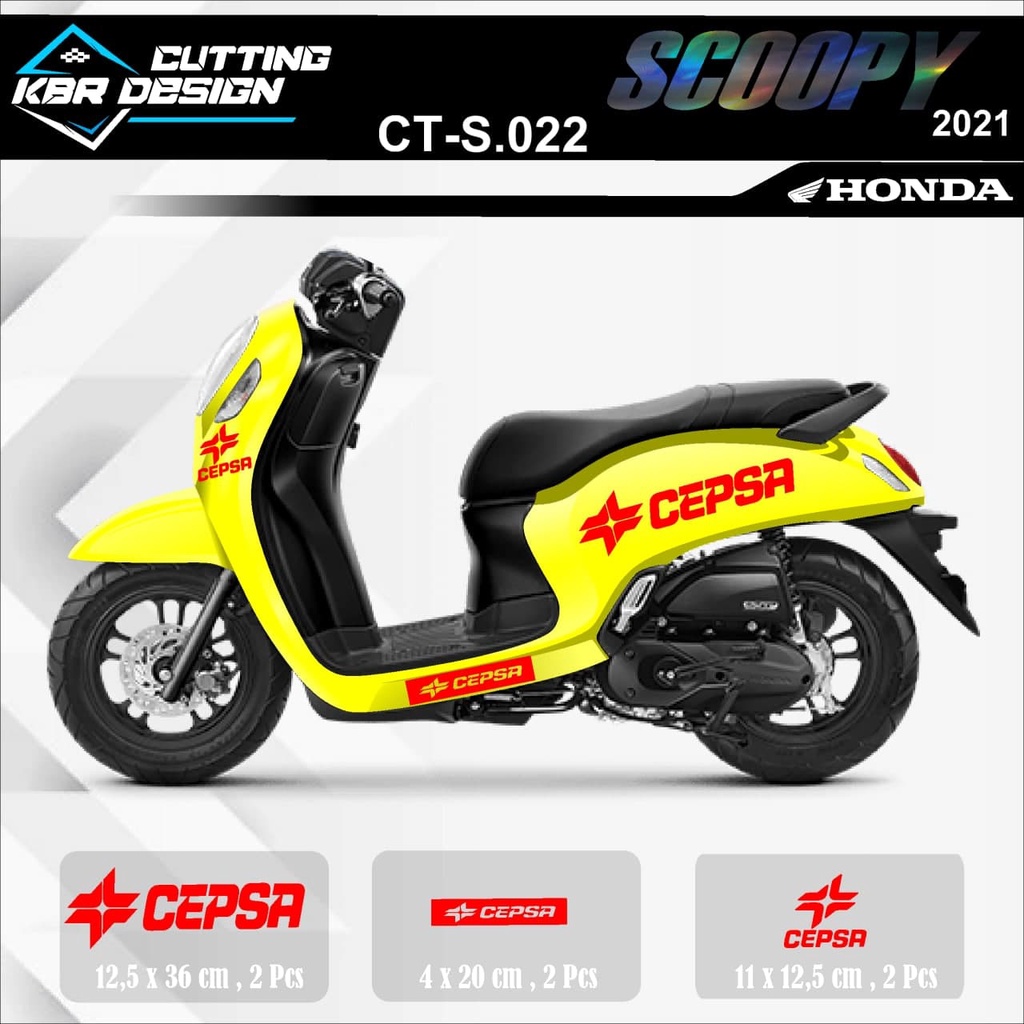 cod CUTING STIKER CUTING MOTOR SCOOPY 2021 22