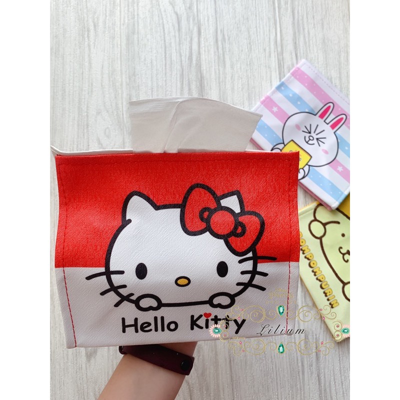 Tempat Tissue Kotak Karakter Kitty Melody Snoopy Bear