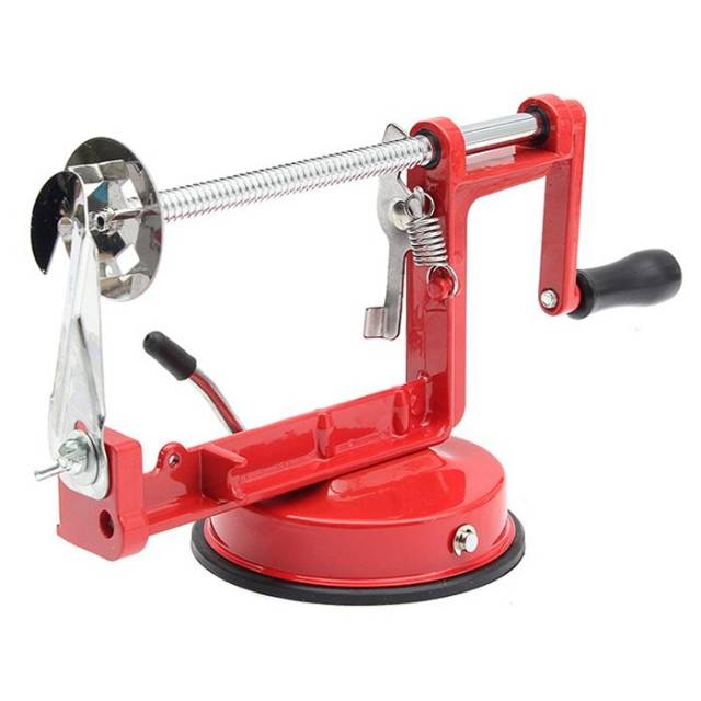 TERMurah Medan HANAISO Pemotong Kentang Spiral Potato Slicer - Merah