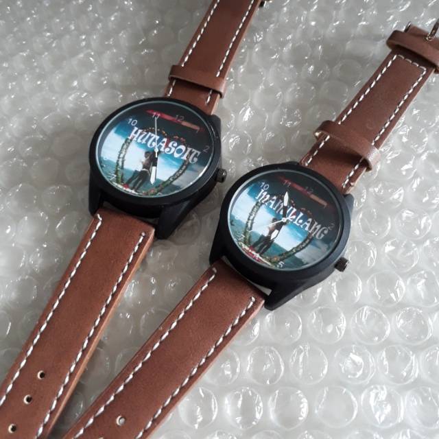 jam custom kulit cokelat