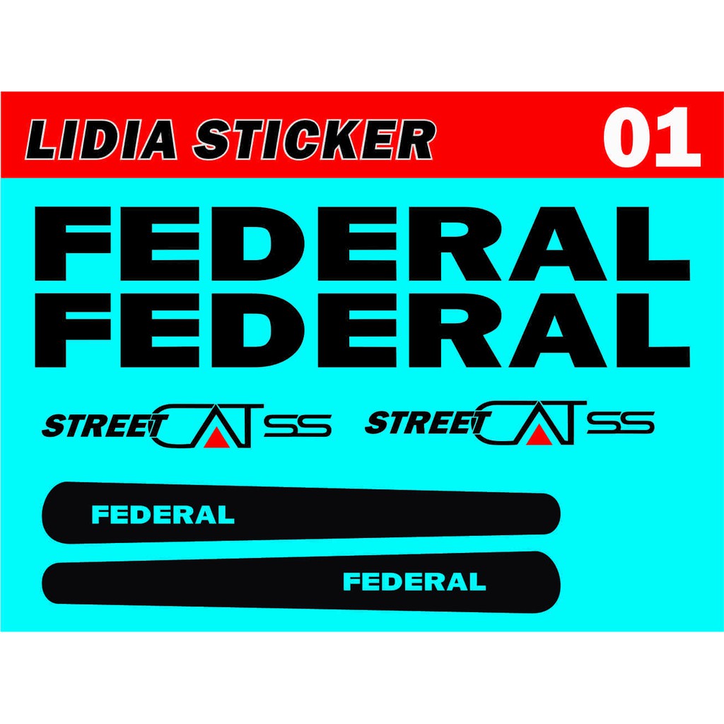 COD STICKER SEPEDA FEDERAL STREET CAT STICKER TERLARIS