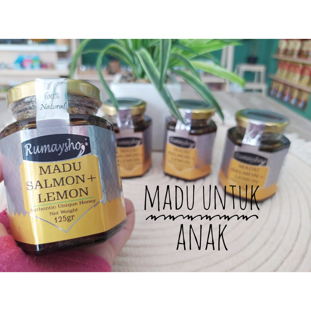 

MADU SALMON + LEMON ! MADU ARAB ! IKAN SALMON + LEMON 125 gr BY RUMAYSHO