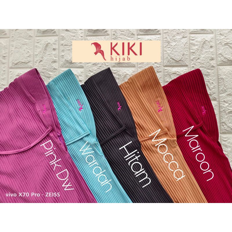 (Ori KIKI HIJAB ) BERGO PET PLISKET••Hijab instan bergo plisket