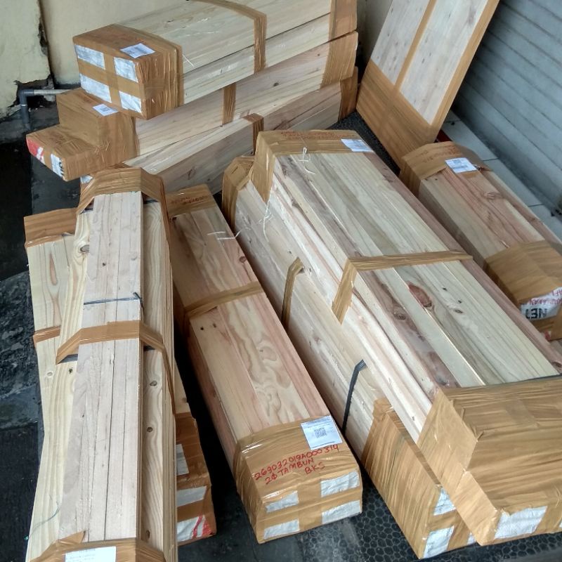 papan ambalan papan sambung kayu jati belanda 120x15x2