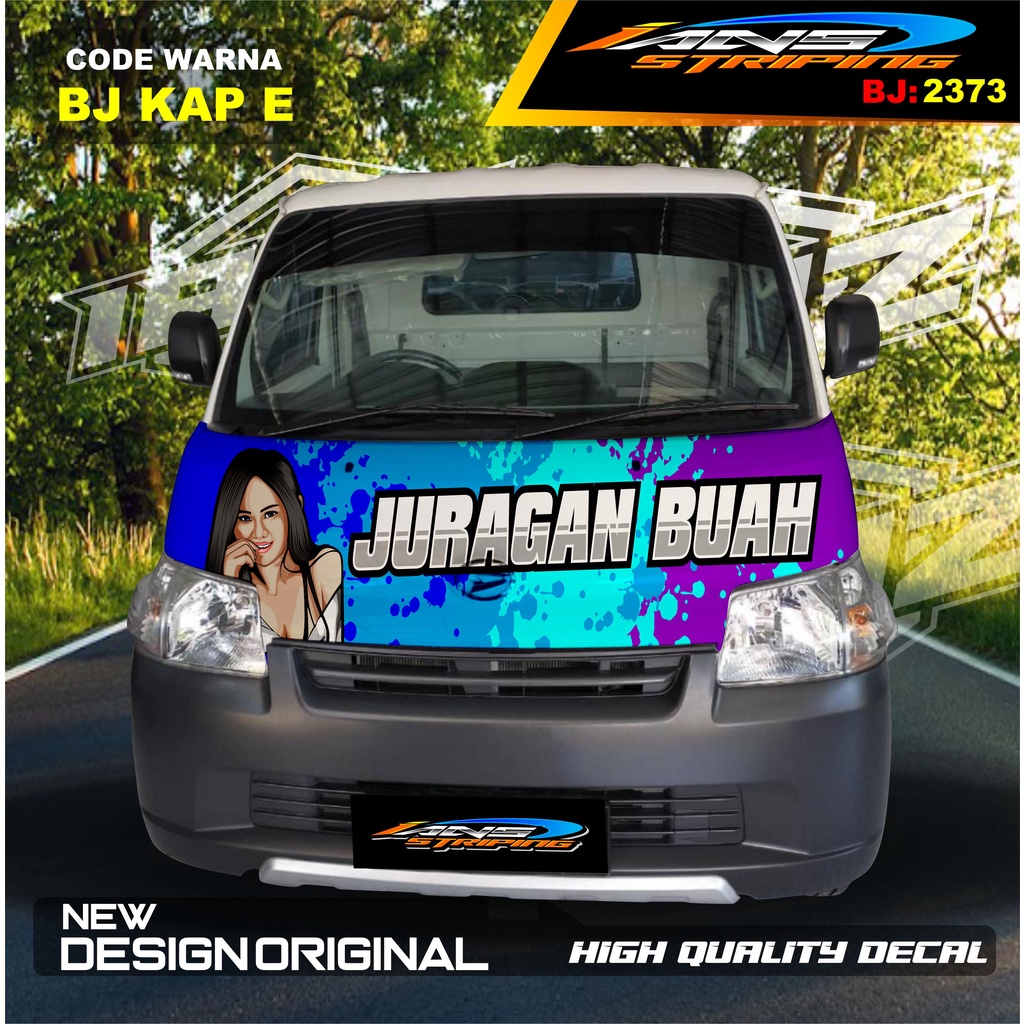 STICKER KAP KABIN DEPAN MOBIL GRANMAX PICK UP / VARIASI STIKER KABIN DEPAN PICK UP / DECAL STIKER KABIN CARRY PICK UP L300 DLL