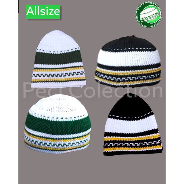 PECI KOPIAH RAJUT / PECI RAJUTAN / PECI HANMADE / PECI SONGKOK RAJUT / PECI RAJUT / KOPIAH RAJUT / P