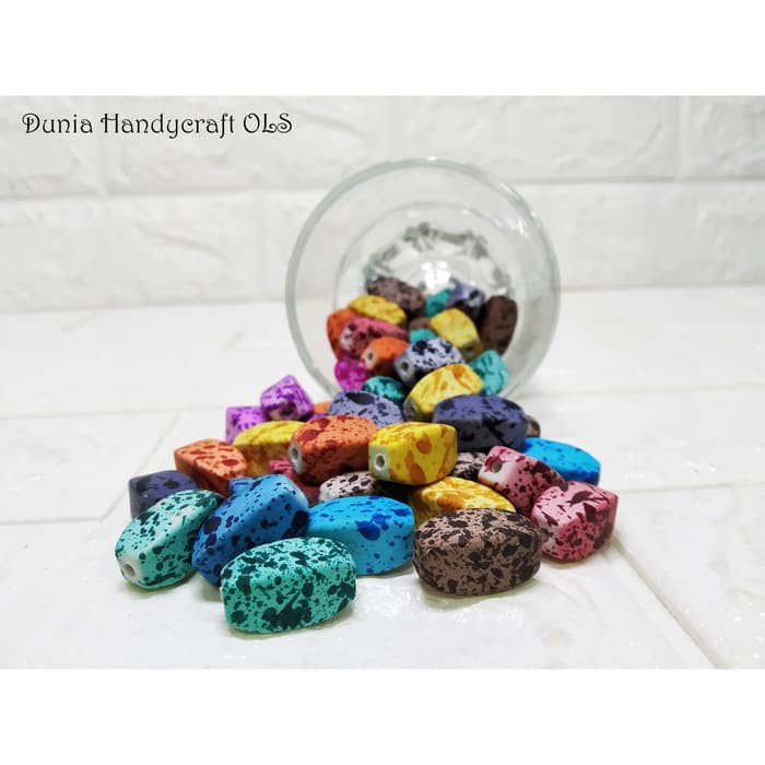 DIY Mote Puyuh Kotak Bahan Kerajinan Tangan Kalung Anting Bros