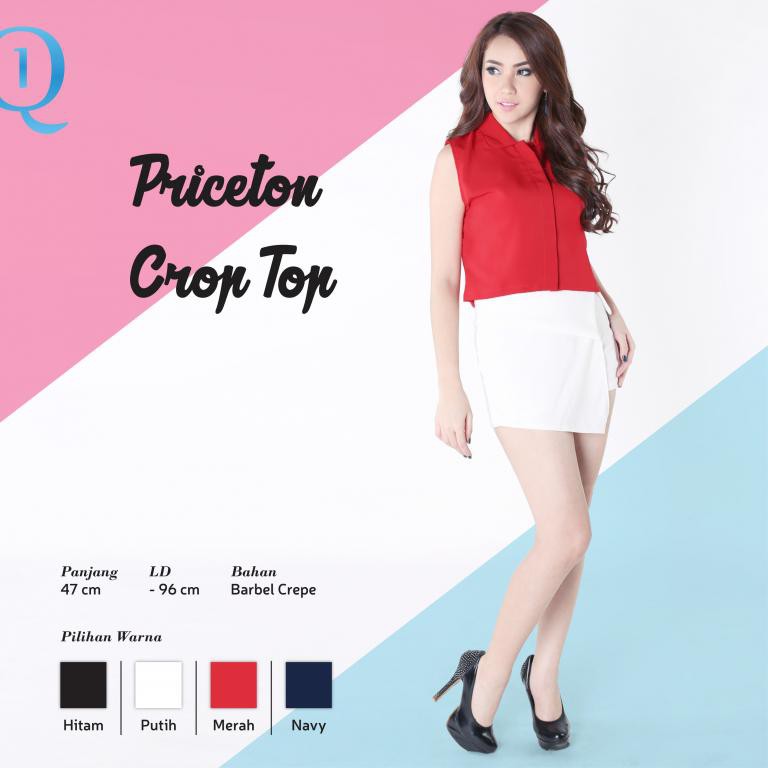 Atasan Wanita - Priceton Crop Top