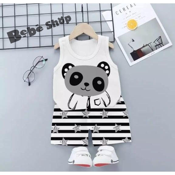 STELAN ANAK KARAKTER PANDA// BAJU ANAK LUCU// BAJU ANAK MURAH USIA 0-7 TAHUN