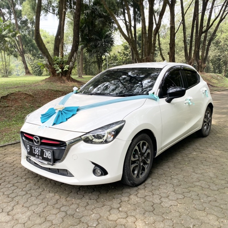 Bunga dekorasi mobil pengantin wedding car cantik murah meriah