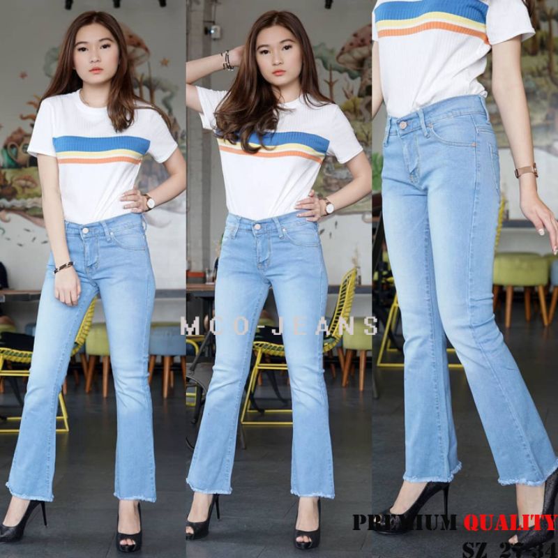 OOTD SZ 27-34 Celana Cutbray Wanita - Celana Cubray Wanita - Celana Cubrai - Celana Jeans Wanita