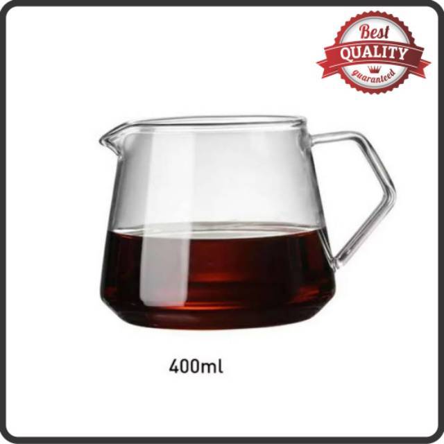 COFFEE SERVER KETTLE 350 ml (01) / TEKO KACA / TEKO KOPI / SERVER V60