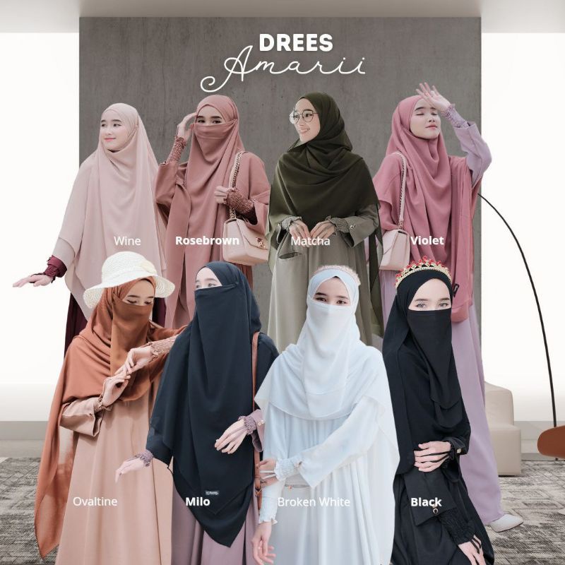 Abaya Amarii by Khumaira Syari - Abaya Amarii Khumaira Syari - Abaya Khumaira Syari - Abaya Murah