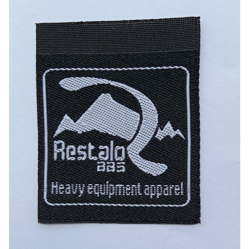 woven label logo pita sattin printing