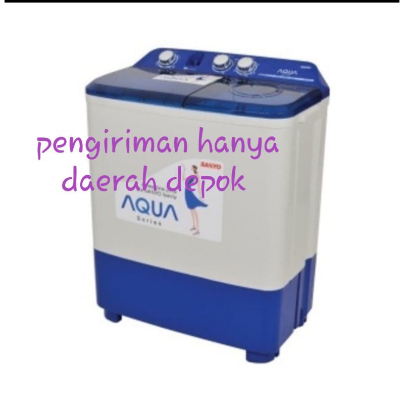 Mesin cuci 2 tabung AQUA 8 kg