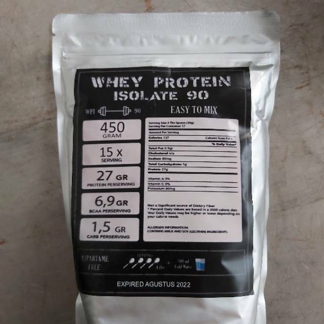Jual Susu Protein Whey Protein Isolate WPI 90 450Gr Shopee Indonesia