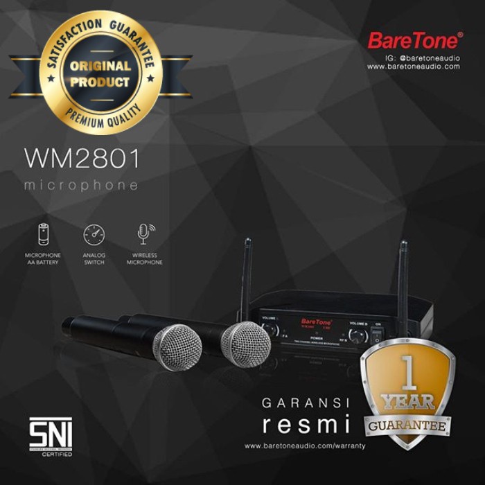 BARETONE WM 2801 WIRELESS MIC