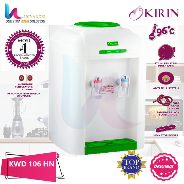 KIRIN KWD 106 HN - Dispenser Air Galon Atas / Water Dispenser