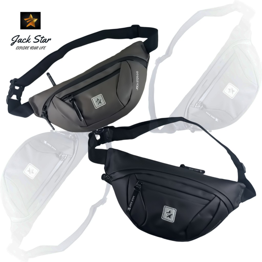 Waist Bag Anti Air Jack Star 66 / Waistbag  Pria Wanita Tas Slempang Distro Tas Selempang Terlaris