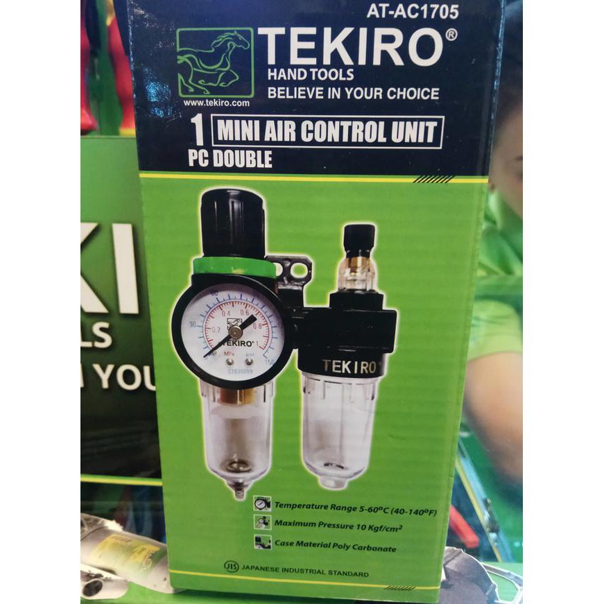 TEKIRO Double Mini Air Control Unit Saringan Udara Kompressor Compressor Mini 2 Tabung