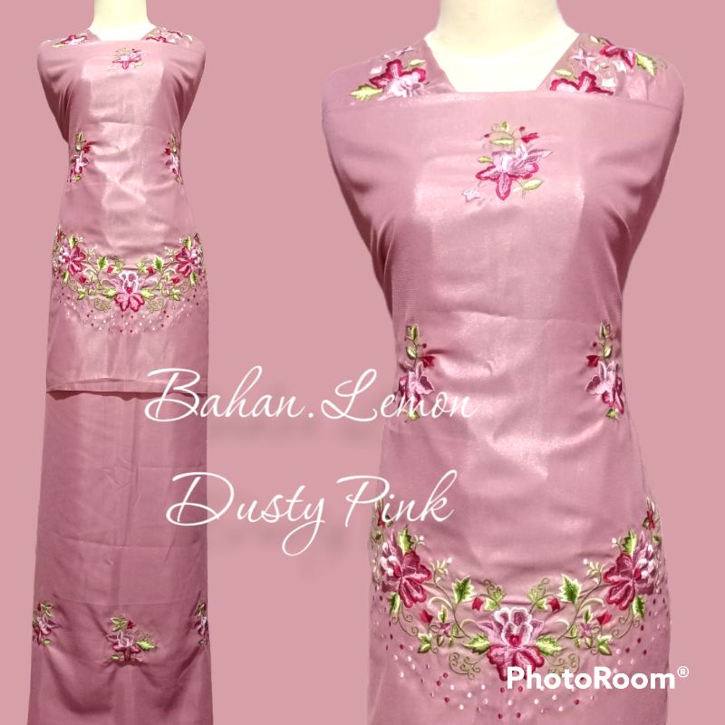 Bahan Baju Kurung Bordir (maxmara/lemon) motif 02