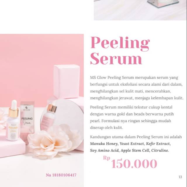 PEELING SERUM MS GLOW - MEMBER RESMI MS GLOW