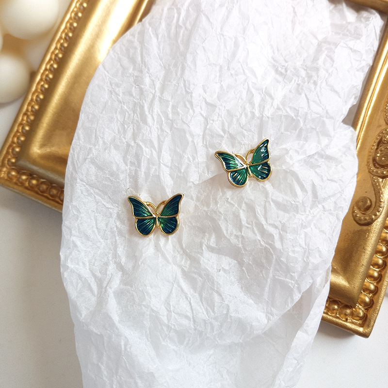 Butterfly Silver Plated Earring Ear Studs Fashion Accessory