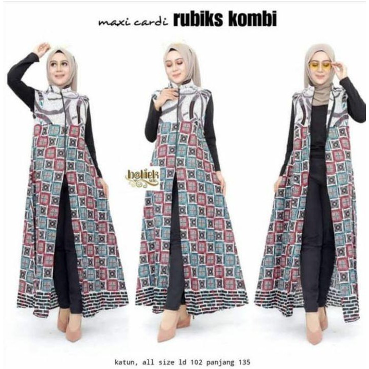 Long Cardy Batik Kekinian Bahan Katun Halus Simpel Elegan Cocok Untuk Segala Acara Harga Murah