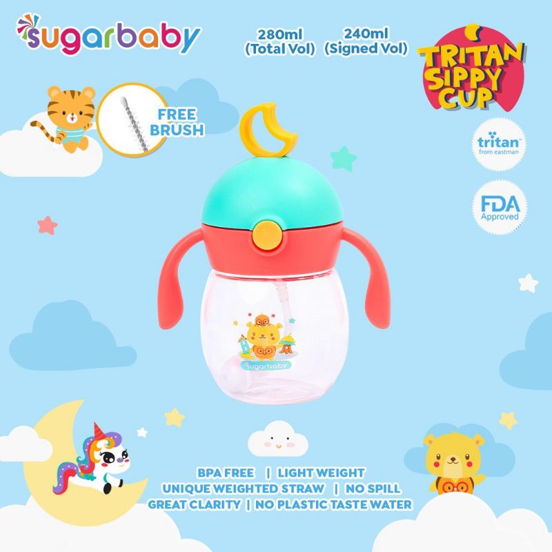 SugarBaby TRITAN Sippy Cup Moon 280ml(SGT280)