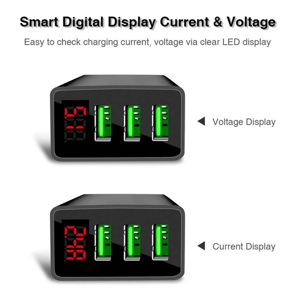 3 USB Kepala charger carger hp batok Fast Charging Tablet Mobile Phone Charger