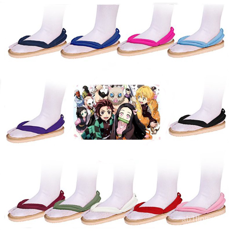 Hot Anime Demon Slayer Kimetsu No Yaiba Cosplay Shoes Accessories Kamado Nezuko Cosplay Clogs