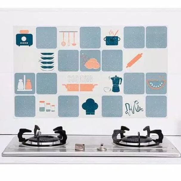 Stiker Dapur / Wallpaper Dapur ANTI MINYAK ANTI API Aluminium Foil