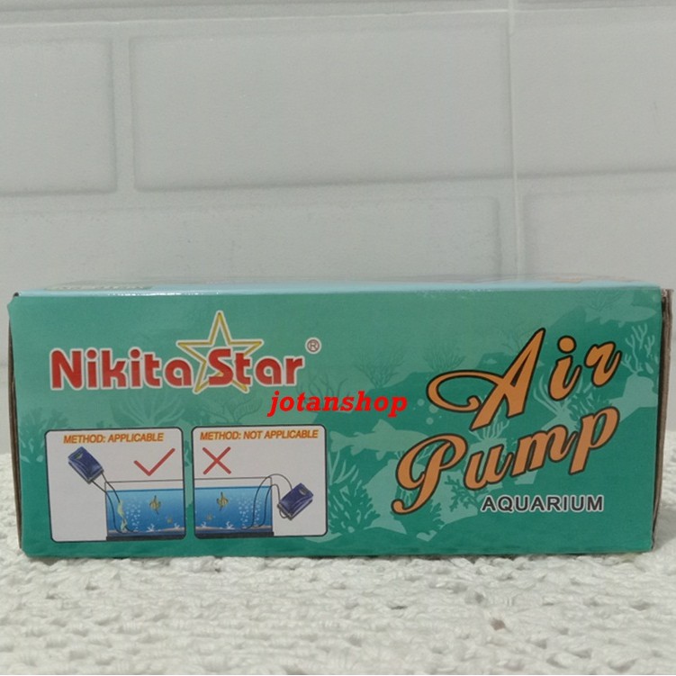 Nikita Star 2 lubang NS318A NS 318 A  mesin Aerator Air Pump gelembung udara