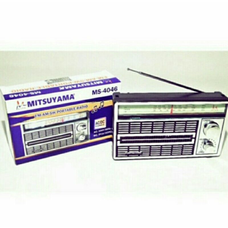 Cod Radiio Klasik Mitauyama M-4046 Radio Portable AC/DC Bayar ditempat